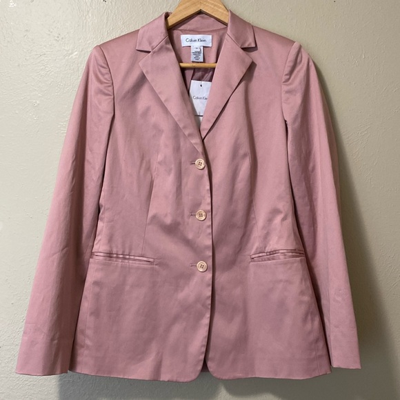 CALVIN KLEIN Rouge Women’s Blazer Suit (Size 6) - Picture 3 of 17